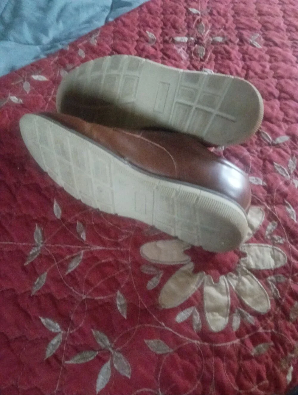 Men's Tan Leather Derby Shoes